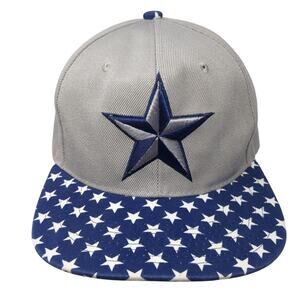 Star Snapback Hat Multicolor One Size Adjustable Embroidered Headlines